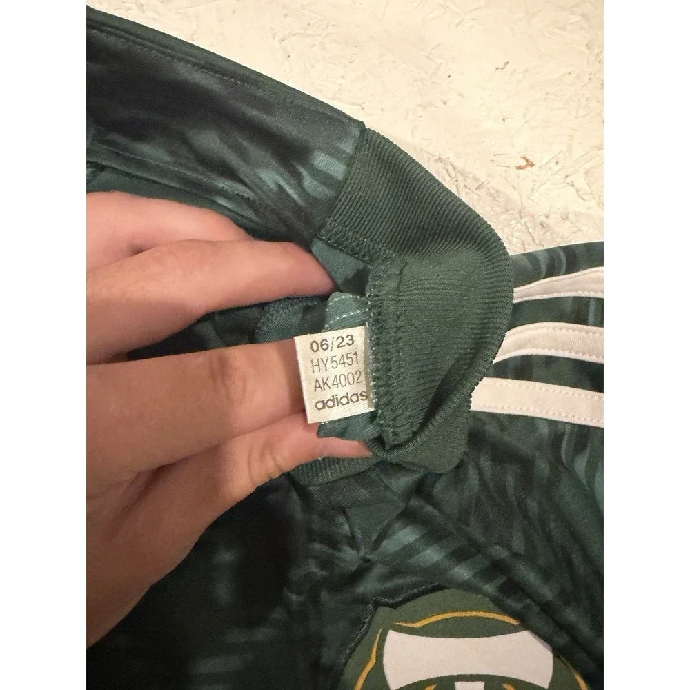 Adidas Portland Timbers 2023 Heritage Jersey Green Plaid Mens Large Slim HY5451